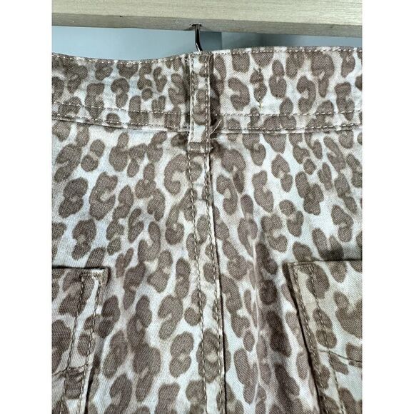 ANTHROPOLOGIE Women's The Wanderer Animal Print Jeans/Pants Brown Size 28 - Picture 8 of 11